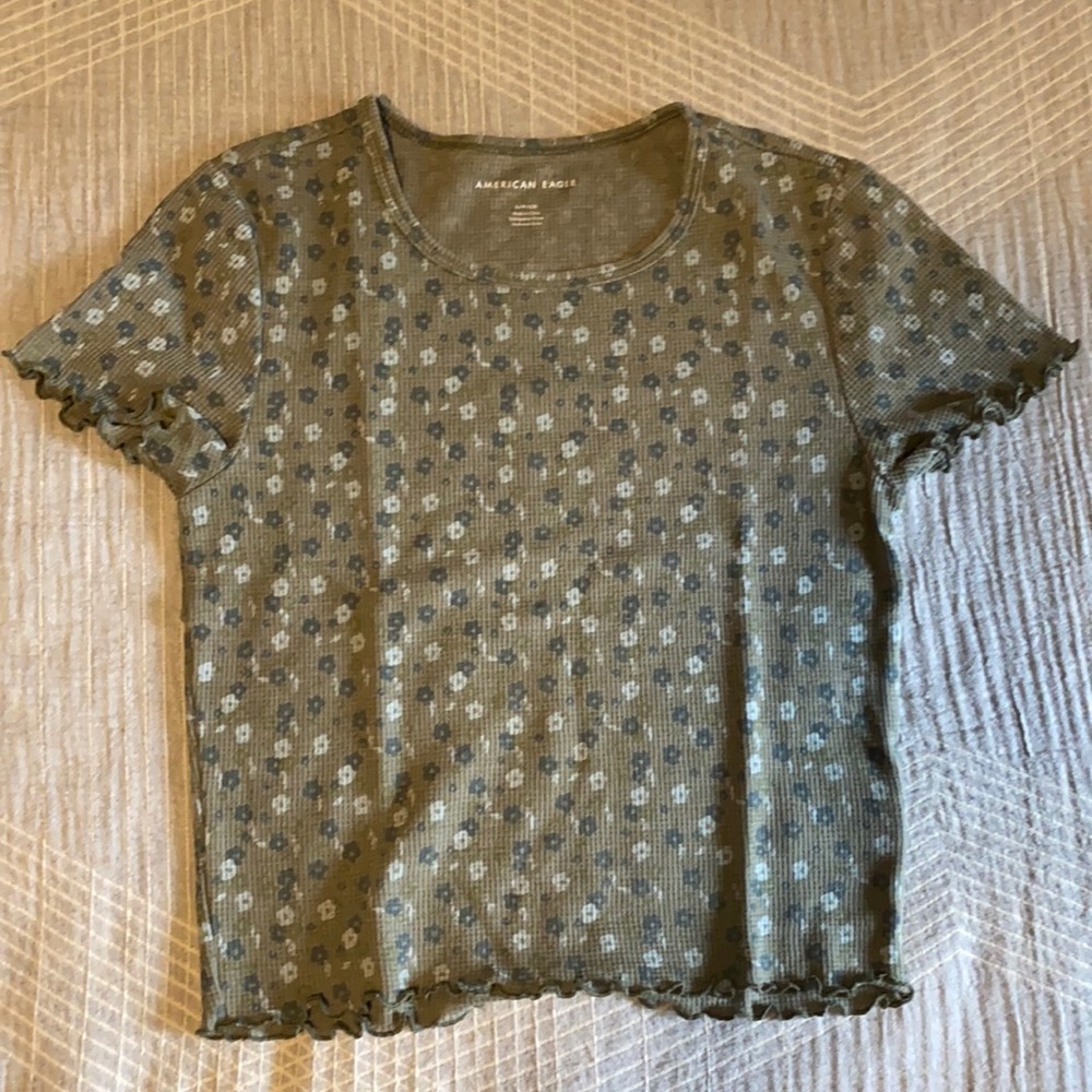 Floral baby tee